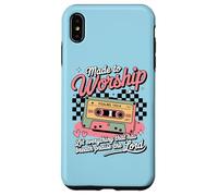 Hecho para Adorar Retro Casete Salmo 150 Arte Cristiano Carcasa para iPhone XS MAX