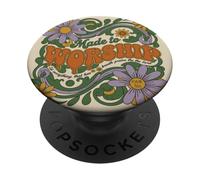 Hecho para adorar Salmos 150 Christian Faith Floral PopSockets PopGrip Adhesivo