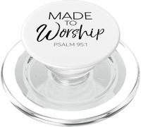 Hecho para adorar Salmos 95:1 Escritura Fe Inspiradora PopSockets PopGrip para MagSafe