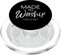 Hecho para adorar Salmos 95:1 Escritura Fe Inspiradora PopSockets PopGrip para MagSafe