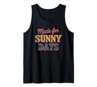 Hecho para días soleados retro de verano Camiseta sin Mangas