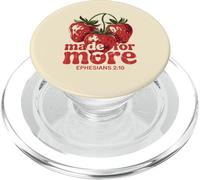 Hecho para más fresas cristianas versículo bíblico retro PopSockets PopGrip para MagSafe