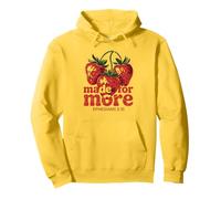 Hecho para más fresas cristianas versículo bíblico retro Sudadera con Capucha