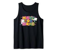 Hecho para un diseño de Cita de Cara Feliz Positiva más Colorido Camiseta sin Mangas