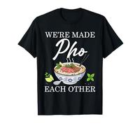 Hecho Pho el uno al Otro Amante de la Comida de Sopa de Fideos vietnamita Camiseta