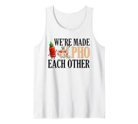 Hecho Pho el uno al Otro Amante de la Comida de Sopa de Fideos vietnamita Camiseta sin Mangas