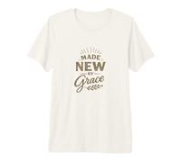 Hecho por Grace Christian Faith Bible Versos bendecidos Jesús Camiseta Premium