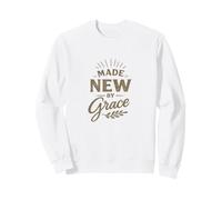 Hecho por Grace Christian Faith Bible Versos bendecidos Jesús Sudadera
