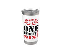 HECHO UN CUARENTA punto SEIS - Triatlón de Distancia Completa Vaso térmico de acero inoxidable de doble pared