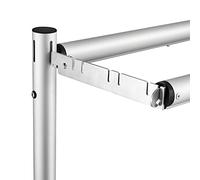 Hecis Percha de Doble Barra Transversal de 9 Pulgadas para telón de Fondo, colgadores de Cenefa para tuberías y Cortinas (Colgador de 9 Pulgadas, Paquete de 2)