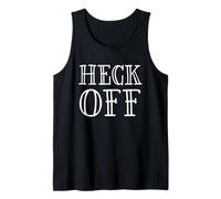 Heck Off- Funny Adult Gag Gift Halloween Costume Heck Camiseta sin Mangas