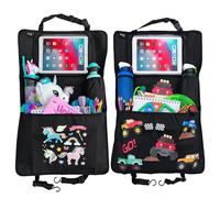 HECKBO 2x Organizador para asiento infantil Unicornio + Monster Truck