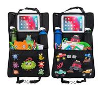 HECKBO 2x Protector organizador para respaldo de asiento infantil Monstruo + Monster Truck