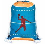 HECKBO Mochila niñas y niños - con dibujos de balonmano - se puede lavar a máquina - 40x32 cm - para el jardín de infancia - bolsa de deporte, bolsa para balonmano