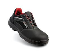 Heckel Zapatos de Seguridad Focus 2.0 S3 Low para Mujer/Hombre, Ligeros, Flexibles y antimagnéticos, Negro Rojo, 38 EU