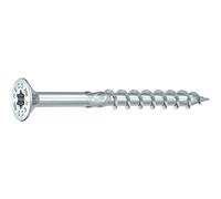 HECO Topix-plus - Tornillo para madera (8 x 100 mm, cabeza avellanada, rosca parcial, galvanizada/1 paquete = 100 unidades)