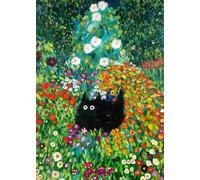 HecticCore 5D DIY Kit de Diamond Painting Cristal Punto de Cruz Bordado, Bricolaje Diamond Painting Kit Completo, para Adultos Niños Decoración Hogar -Gato morado