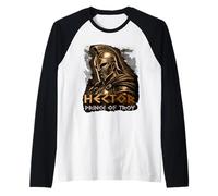Héctor, Guerrero, príncipe de Troya - mitología Griega Camiseta Manga Raglan