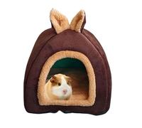 Hedgehog Cage Nest, Removable Comfortable Bunny Habitats Bed, Non-Slip Winter Hamster Hide, Hedgehog Bed Cave Nest, Small Animals Cage Supplies Warm House
