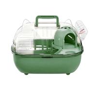 Hedgehog Carrier Cute Transparent Portable Cage with Water Bottle Small Animal Travel Carrier Cage Transparent Pet Habitat with Cat Ear Design Portable Carry Box