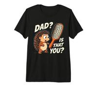 Hedgehog Dad es Ese Humor para la caída del Cabello Camiseta Premium