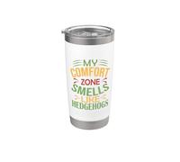Hedgehog Funny: Mi zona de confort huele a erizos Vaso térmico de acero inoxidable de doble pared