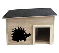 Hedgehog House - Estación de alimentación de protección de invierno extraíble para refugio de vida silvestre al aire libre