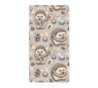 Hedgehog in Winter - Sábanas de algodón para cuna de bebé, cómoda y transpirable, para decoración de guardería, 1 paquete