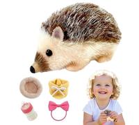 Hedgehog Plush Toy, Soft Hedgepig Toy, 2.76x5.12 Inches Cute Silicone Animal Model, Living Room Bedroom Study Decoration, Cozy Indoor Companion for All Ages