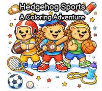 Hedgehog Sports A Coloring Adventure: Cute, Cozy & Active Adventures in a Soft Life World