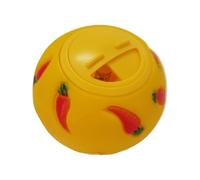Hedgehog Treat Ball, Food Dispensing Interactive Toys, Adorable Boredom Buster Puzzle Feeder Snack Ball for Hamsters, Small Animals and Foraging Plaything, Green, Yellow, Blue