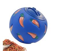 Hedgehog Treat Ball, Food Dispensing Interactive Toys, Adorable Boredom Buster Puzzle Feeder Snack Ball for Hamsters, Small Animals and Foraging Plaything, Green, Yellow, Blue