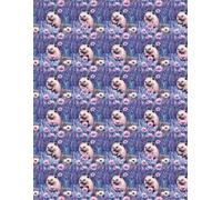 Hedgehogs and Purple Flowers - Grateful Heart: A Journey of Daily Appreciation - Gratitude Journal: 8.5 X 11 inches 150 Pages, 3 entries per page