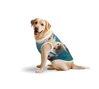 Hedgehogs in The Water - Ropa para mascotas, chaleco de algodón suave para perros medianos y grandes para uso diario y actividades al aire libre