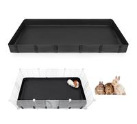 Hedgeink Forro de jaula de cobaya con velcro, impermeable, con forro inferior de lona para hámster, apto para jaula de rejillas C & C, no incluye jaula para cobayas, hámster, conejo, negro