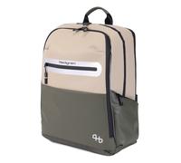 Hedgren 2 COMP BACKPACK BEIGE/OLIVE Talla Única Unisex Adultos