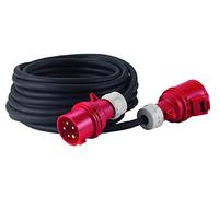 Hedi. Alargador trifásico AC 16 A 10 m. Cable de Goma de Neopreno 5G2,5, Color Negro, IP44