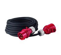 Hedi. Alargador trifásico AC 16 A de 25 m. cable de goma de neopreno 5G1,5, color negro, IP44