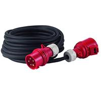 Hedi. Alargador trifásico AC 32 A de 10 m. cable de goma de neopreno 5G2,5, color negro, IP44