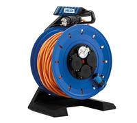 HEDI K740Q2TF - Carrete de cable de plástico completo "Generation 7", 40 m de longitud de cable, cable blindado HEDI Plus, sistema de diagnóstico Diagnóstico y interruptor de protección térmica,