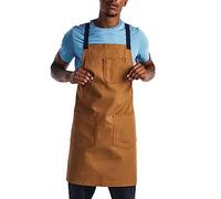 hedley & bennett Crossback Chef Apron - Professional Kitchen Apron for Men & Women - 100% Cotton Canvas, 8oz Fabric - Denver Brown