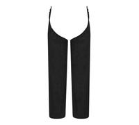 Hedmy Hombre Pantalones del Traje Vaquero Calzas Marrones Pantalón Hippie | Ajuste Relajado Pierna Recta,Pantalones Chaparreras Motociclista Montar,Cortados Estilo Yk,Festival De Música,Conducir