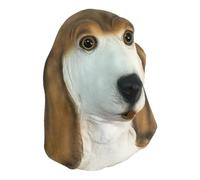 Hedmy Máscara Perro Pastor Alemán Disfraz Cosplay Animal Halloween Basset Hound Accesorios Cabina Fotos Propia Amarillo Talla única