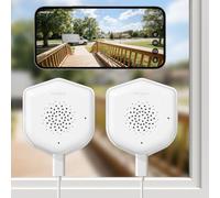 HEDNIC Cámara de seguridad para ventana 2K, WiFi de 2.4 GHz y 5 GHz para seguridad del hogar con visión nocturna a color, detección de eventos AI con búsqueda inteligente, cámara de ventana sin