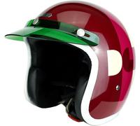Hedon Hedonist DGR 2025 ECE, casco abierto L female Blanco/Fucsia/Rojo Oscuro
