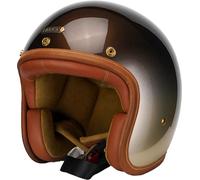 Hedon Hedonist Polvo ECE, casco abierto L female Plata/Marrón Oscuro