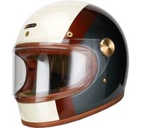 Hedon Heroine Racer 2.0 Eastwood ECE, casco integral L female Blanco/Marrón/Azul Oscuro