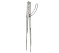 hedue® Compás puntiagudo B612 - Compás con tornillo de bloqueo y arco de ajuste, compás de precisión, para carpintería de acero endurecido, compás de 250 mm