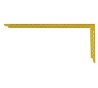 hedue® Escuadra carpintero grande ZY - Escuadra metálica amarilla con escala milimétrica tipo A y orificios de marcado, 600 mm