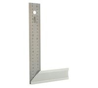 Hedue® Escuadra de carpintero con tope - Escuadra de tope de aluminio, escuadra de carpintero con ángulo de 45/90 grados 250 x 40 x 1 mm